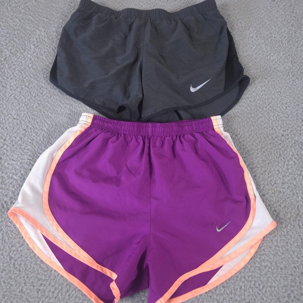 LOT OF 2 Nike Shorts Womens XS Tempo Lined Dri-Fit 3.5" Running Workout Yoga